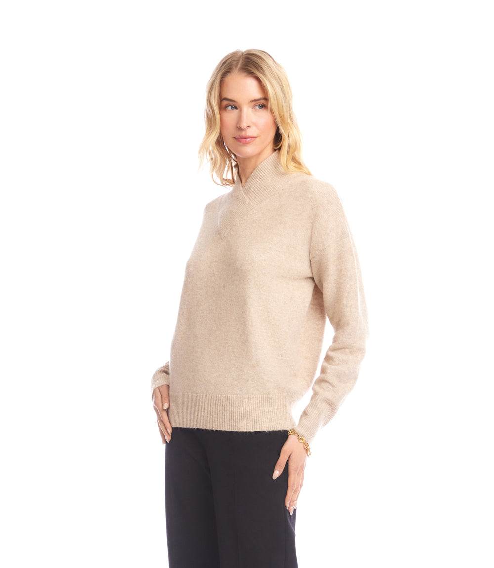 Petite Size Shawl Collar Sweater - Image 4