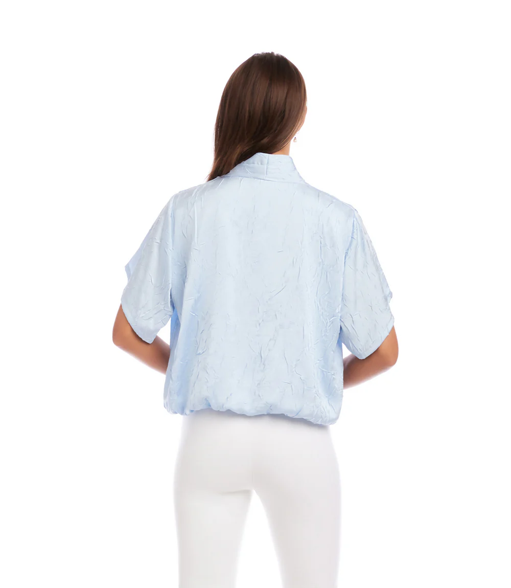 Petite Size Short Sleeve V-Neck Top - Image 4