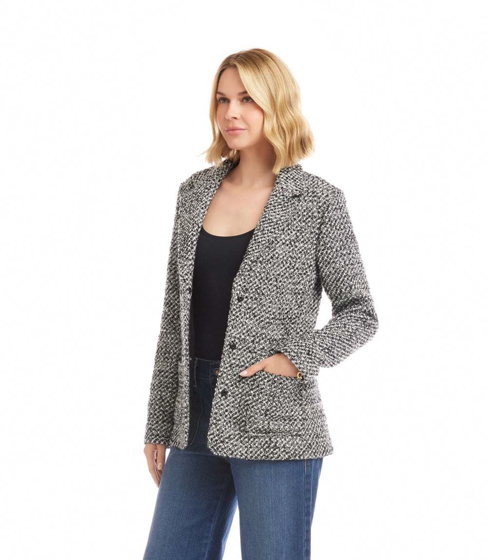 Petite Size Tweed Blazer - Image 3