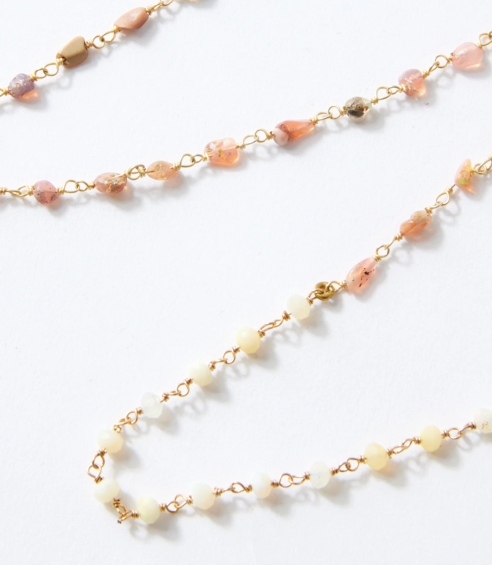 Pink Opal Beaded Necklace - Image 3