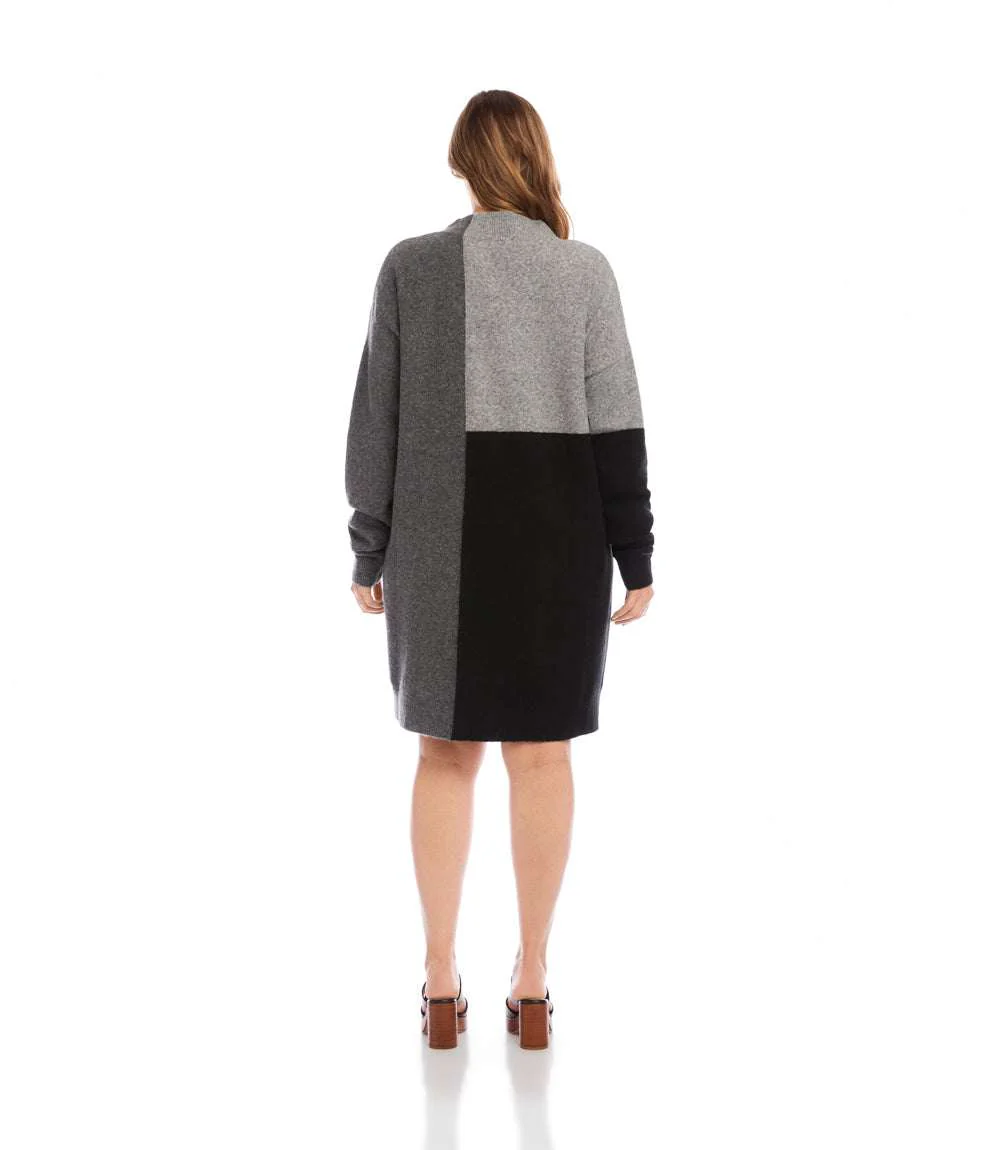 Plus Size Colorblock Sweater Dress - Image 6