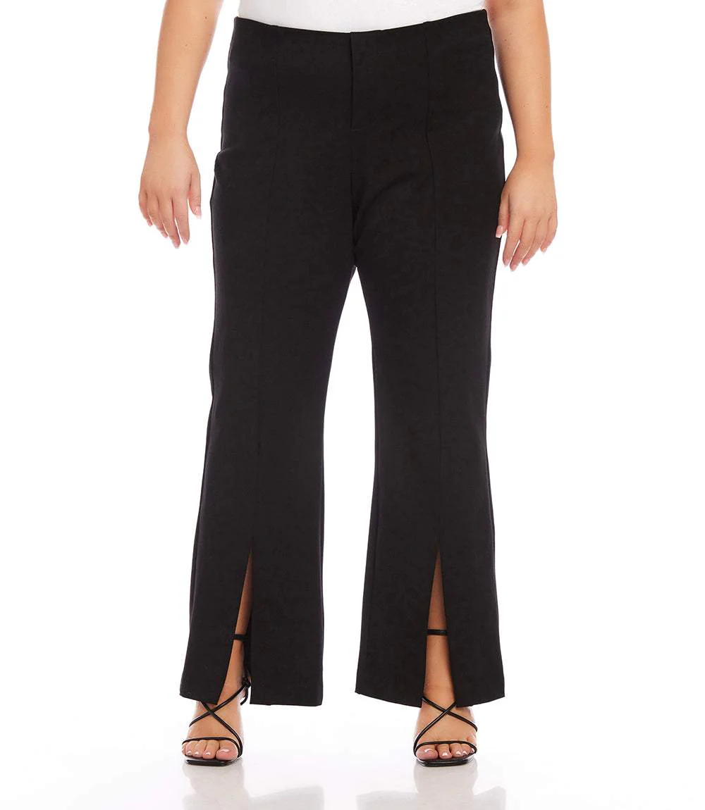 Plus Size Front Slit Pants - Image 2