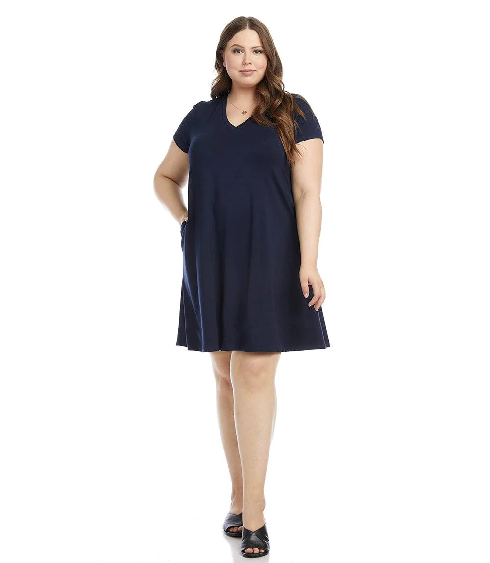 Plus Size Quinn V-Neck Pocket Dress - Image 4