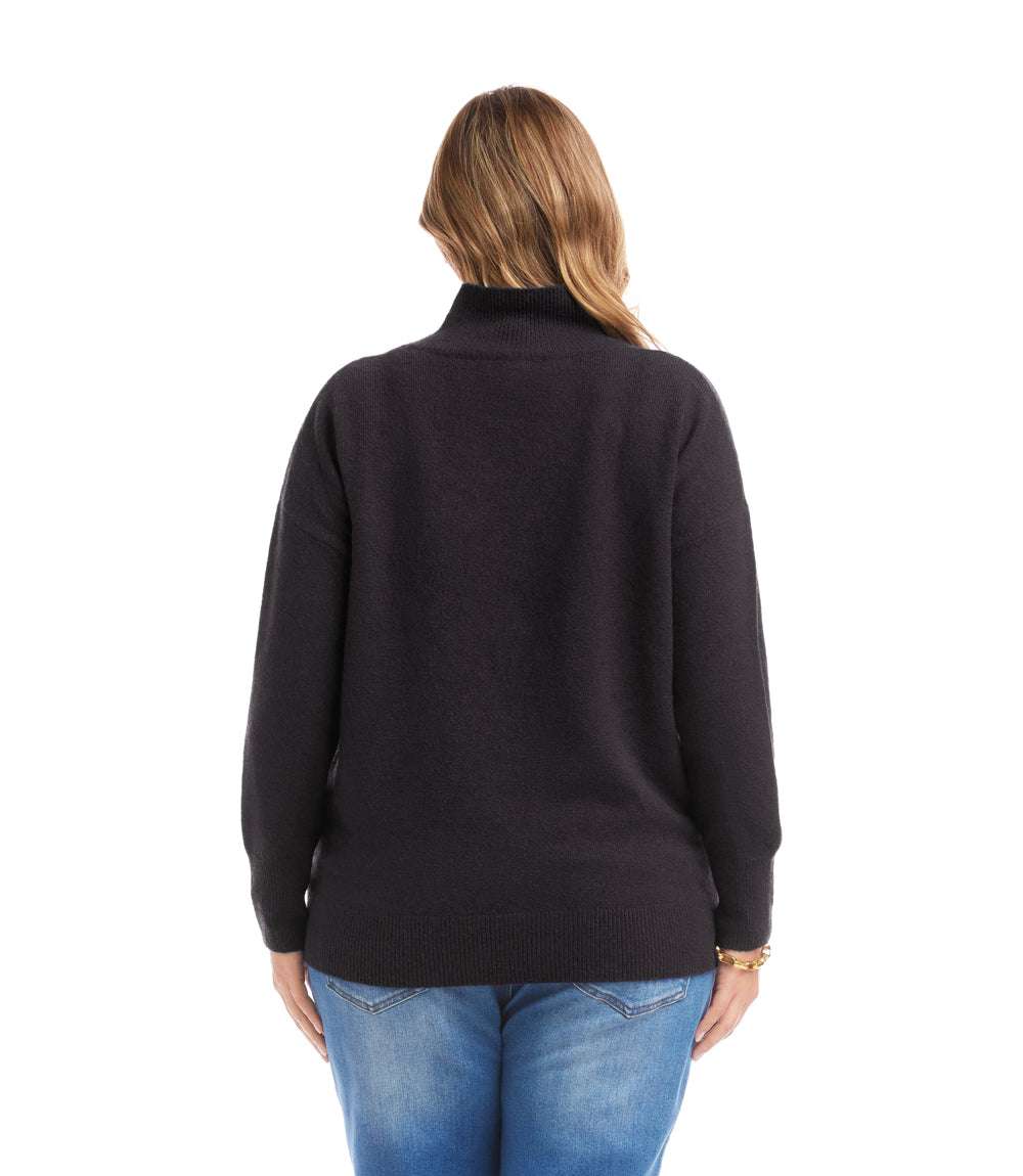 Plus Size Shawl Collar Sweater - Image 4