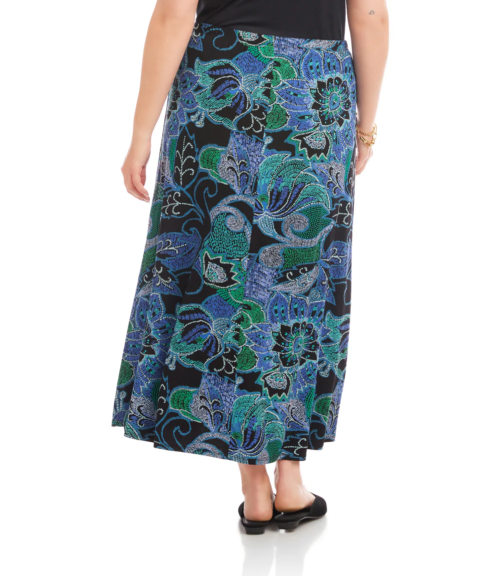 Plus Size Side-Slit Midi Skirt - Image 5