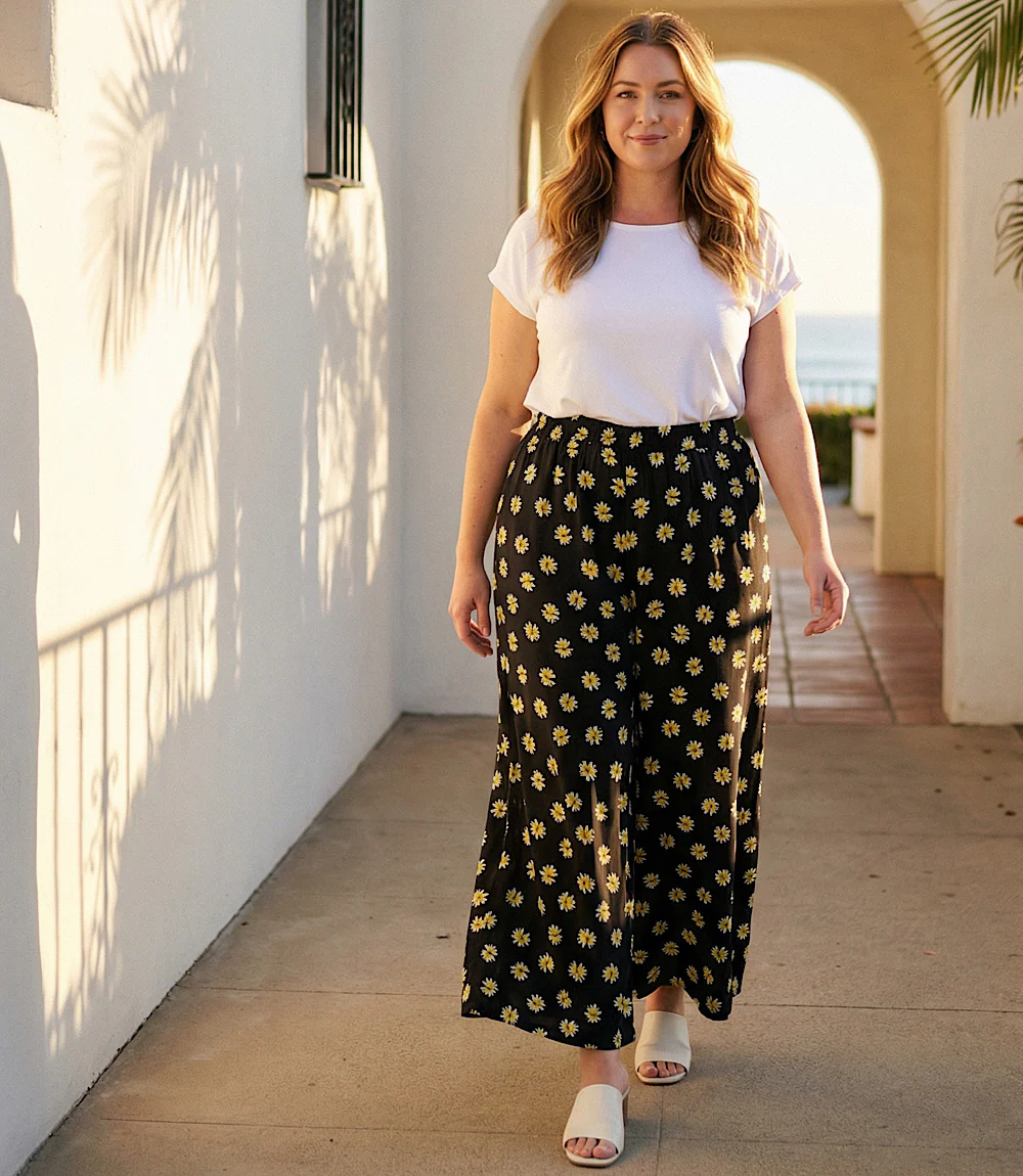 Plus Size Wide-Leg Pants - Image 2