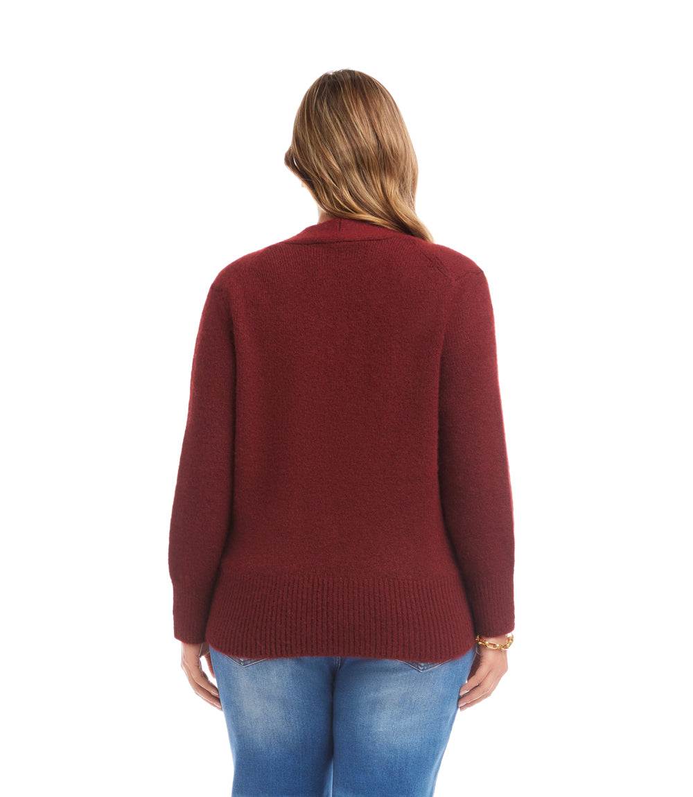 Plus Size Wrap Sweater - Image 5
