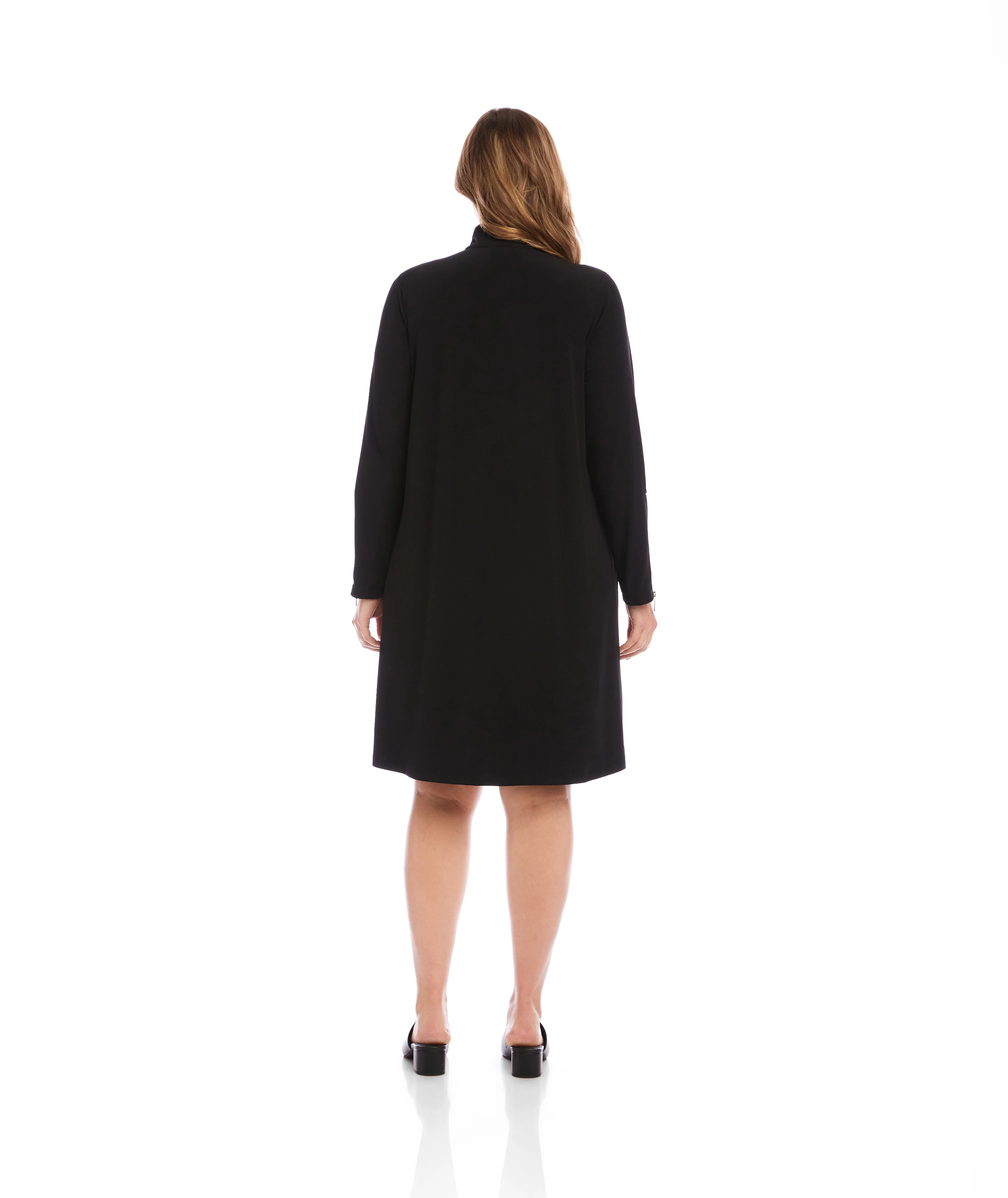 Plus Size Zip-Up Travel Jersey Dress - Image 5