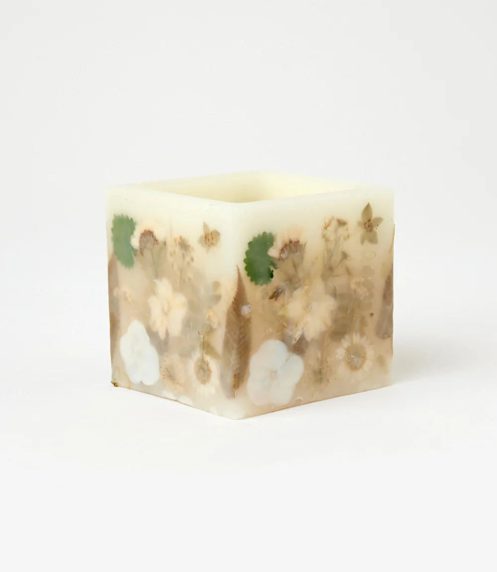 Pressed Flower Hurricane Candle - Image 6