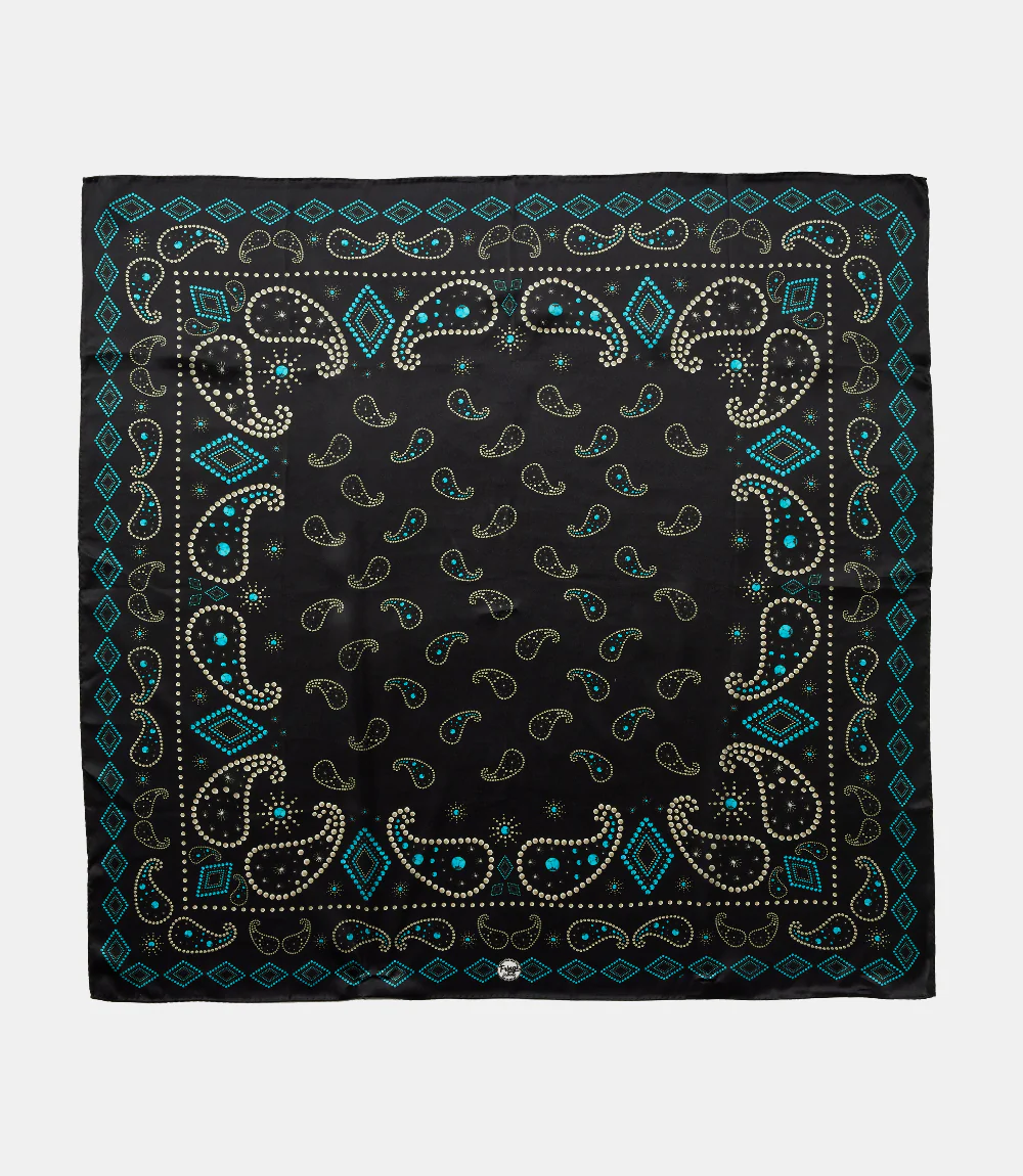 Pretty Paisley Silk Scarf - Image 4