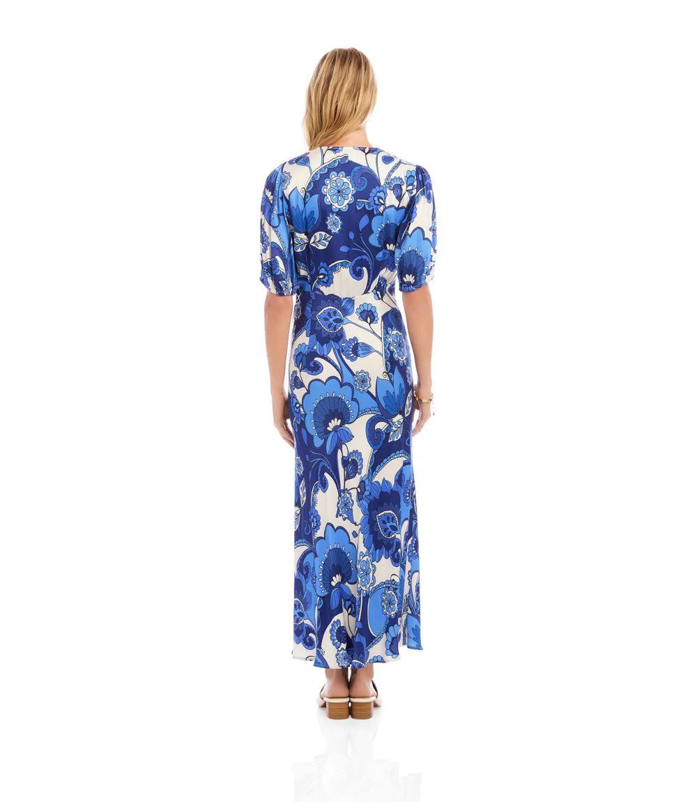 Puff Sleeve Bias Dress - Image 8