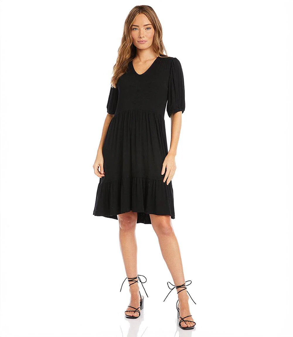 Puff Sleeve Tiered Dress - Image 6
