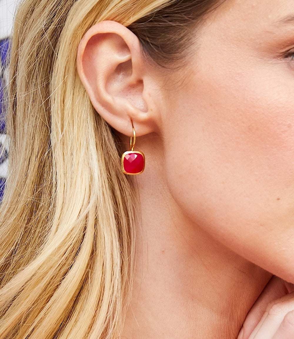 Quartz Drop Earrings - Image 2