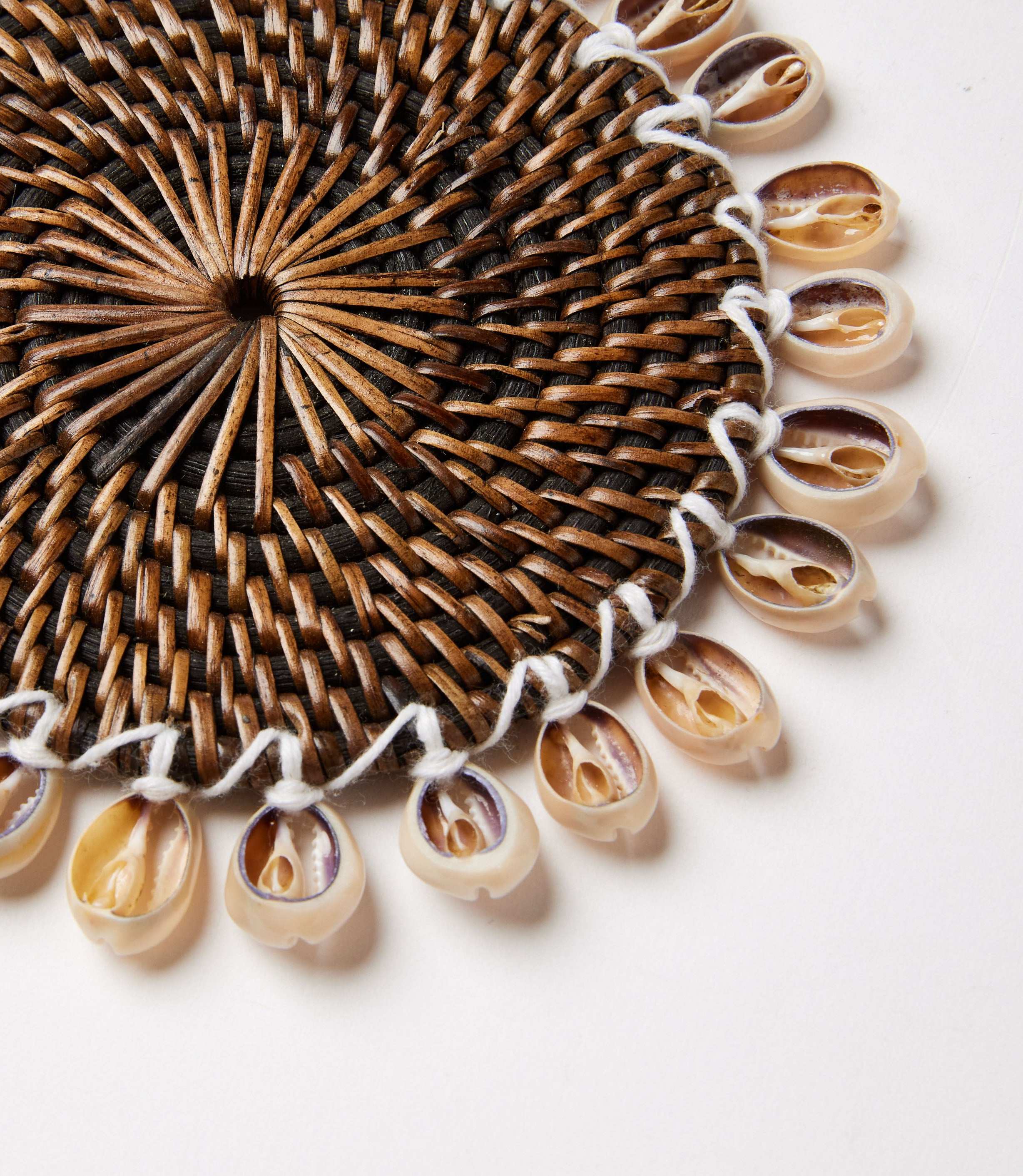 Rattan Seashell Coasters, Set of 4 - Image 3