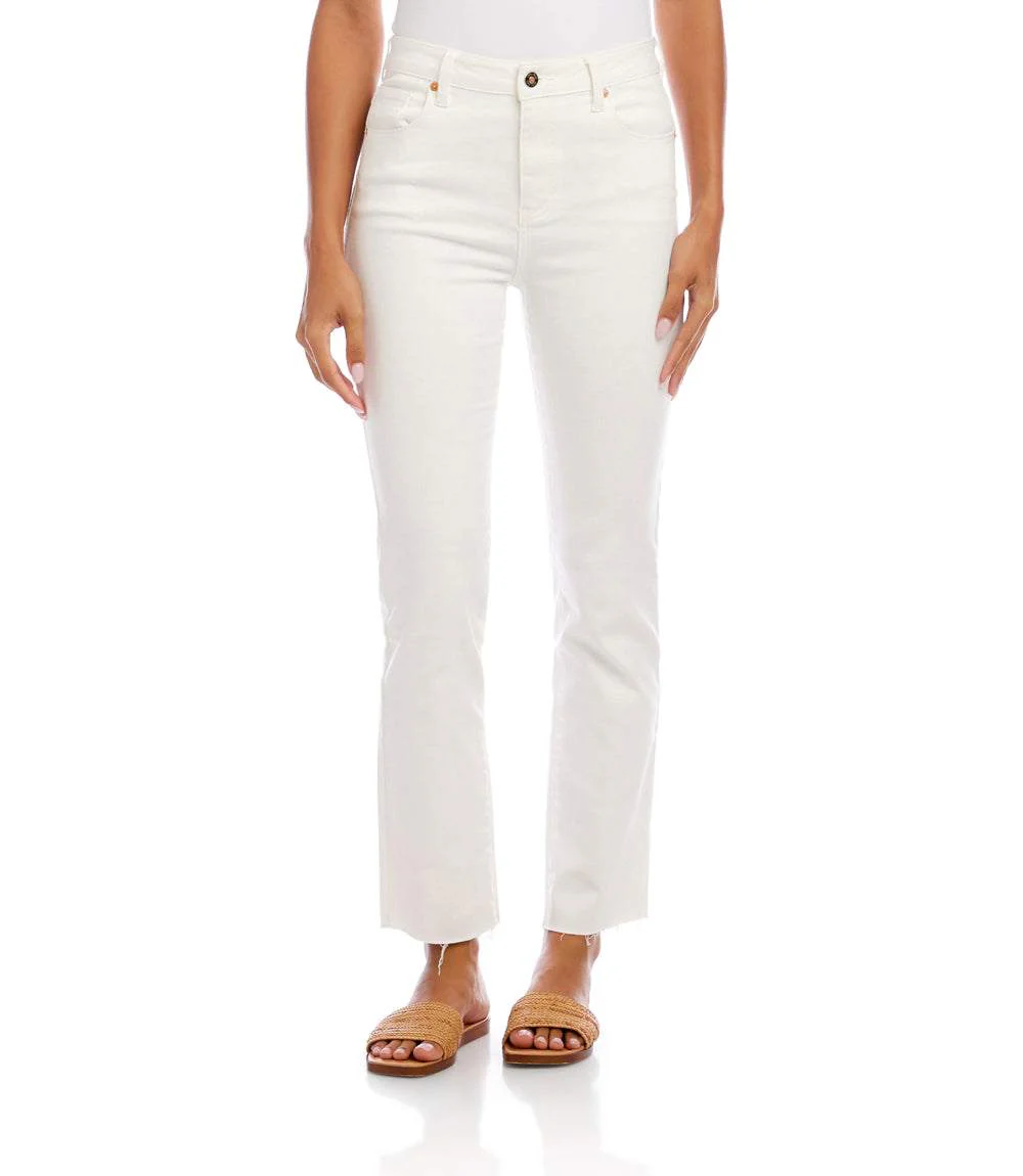 Raw Hem Straight Jeans - Image 4