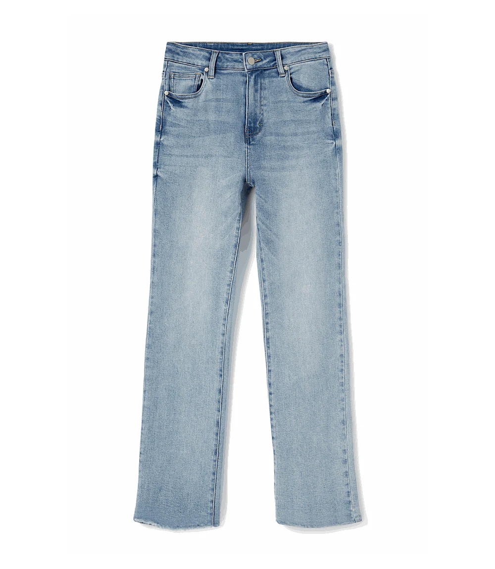 Raw Hem Straight Jeans - Image 9