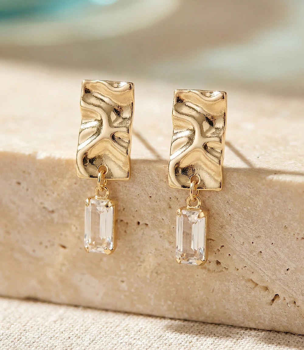 Reflection Drop Earrings - Image 3