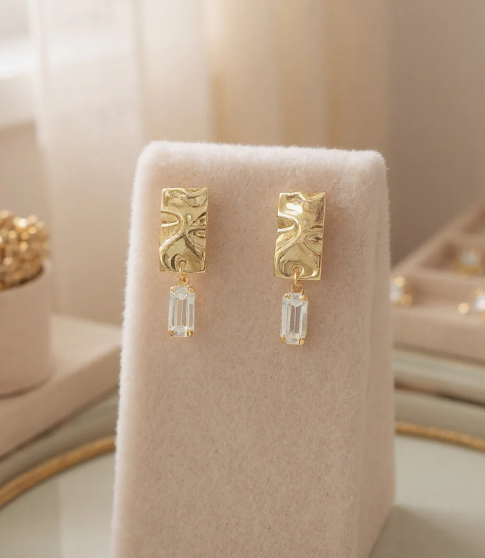 Reflection Drop Earrings - Image 5