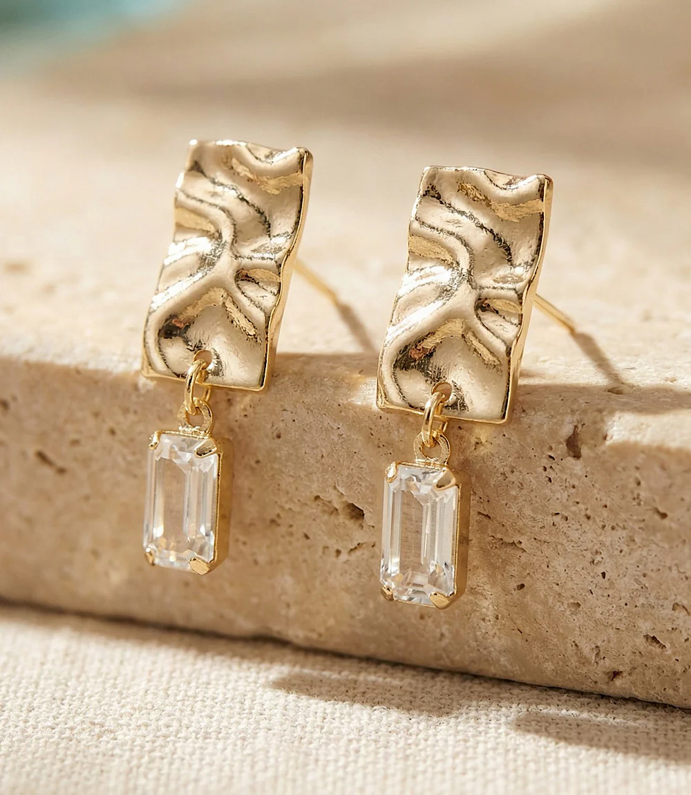 Reflection Drop Earrings - Image 8