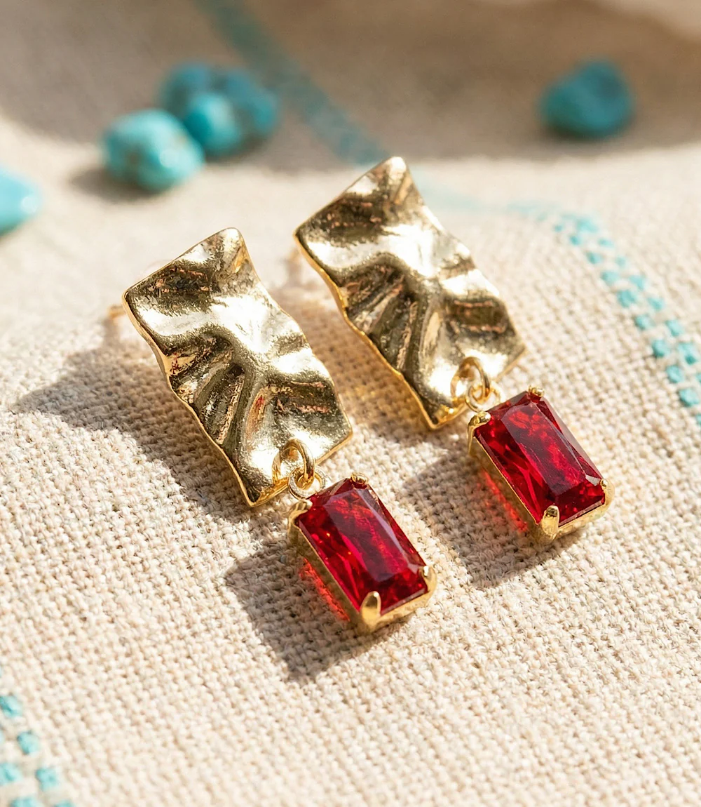 Reflection Drop Earrings - Image 3