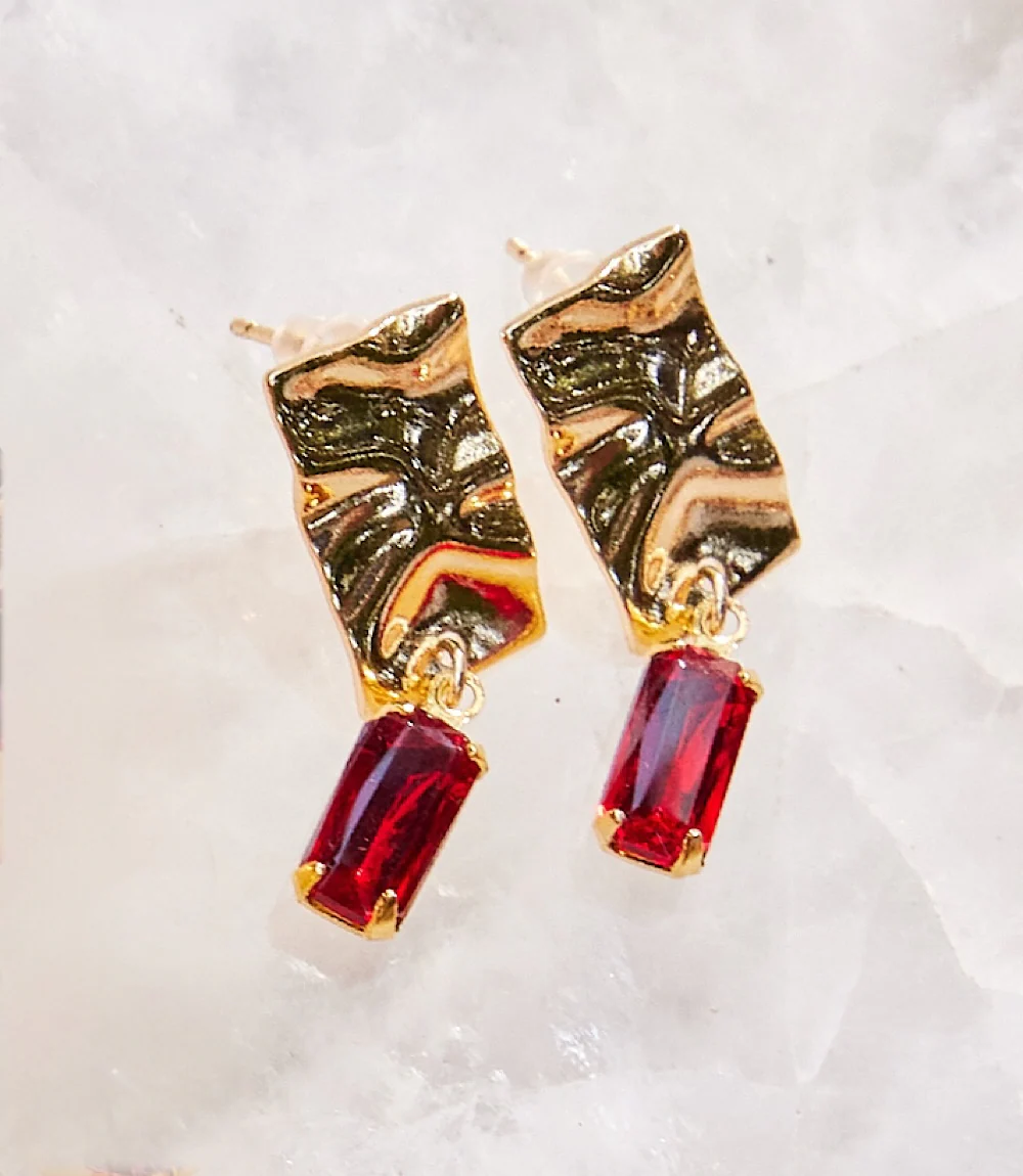 Reflection Drop Earrings - Image 4