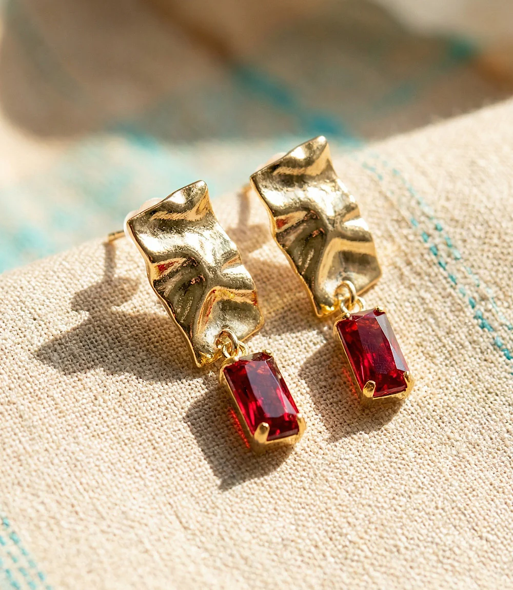 Reflection Drop Earrings - Image 6
