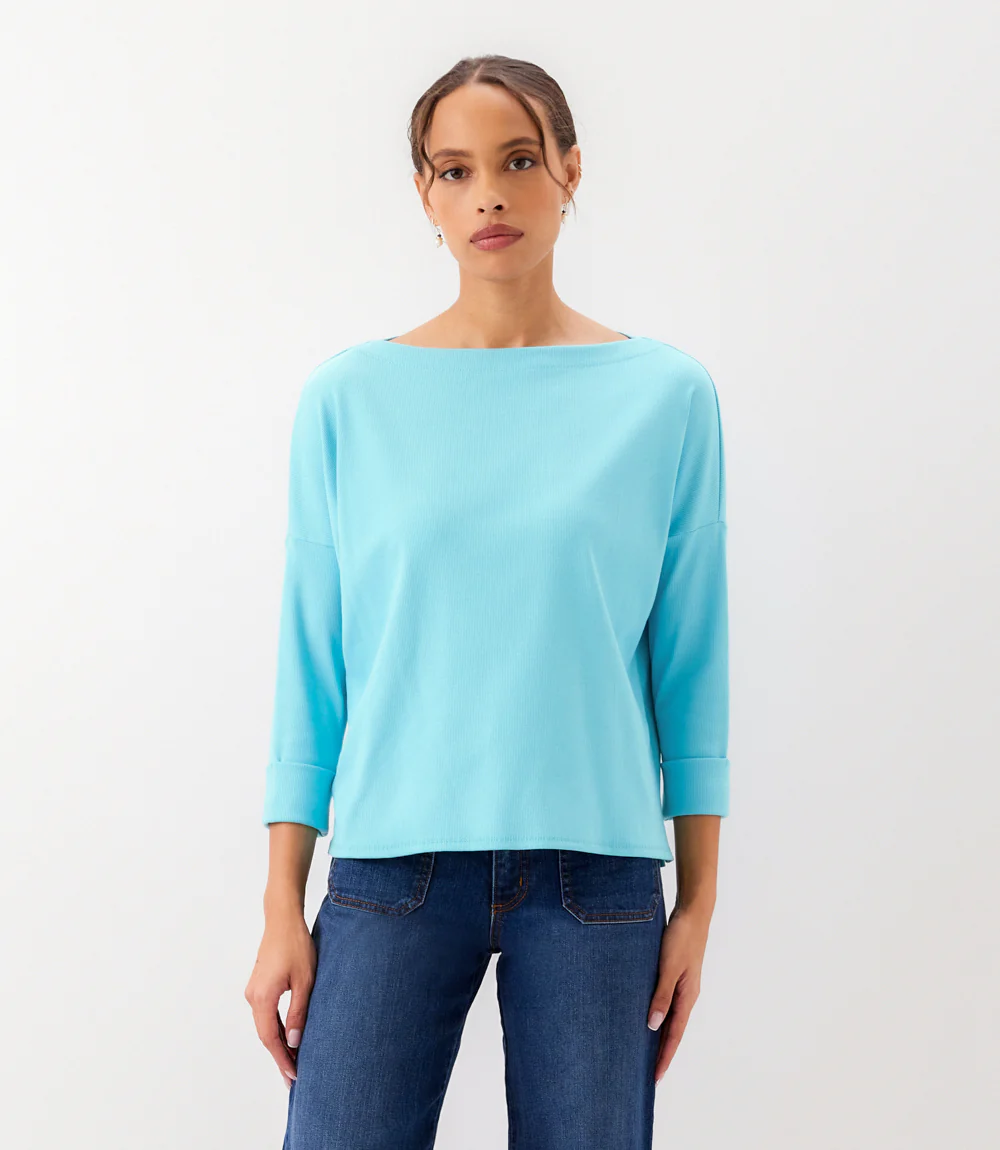 Ribbed Boatneck Top - Image 3