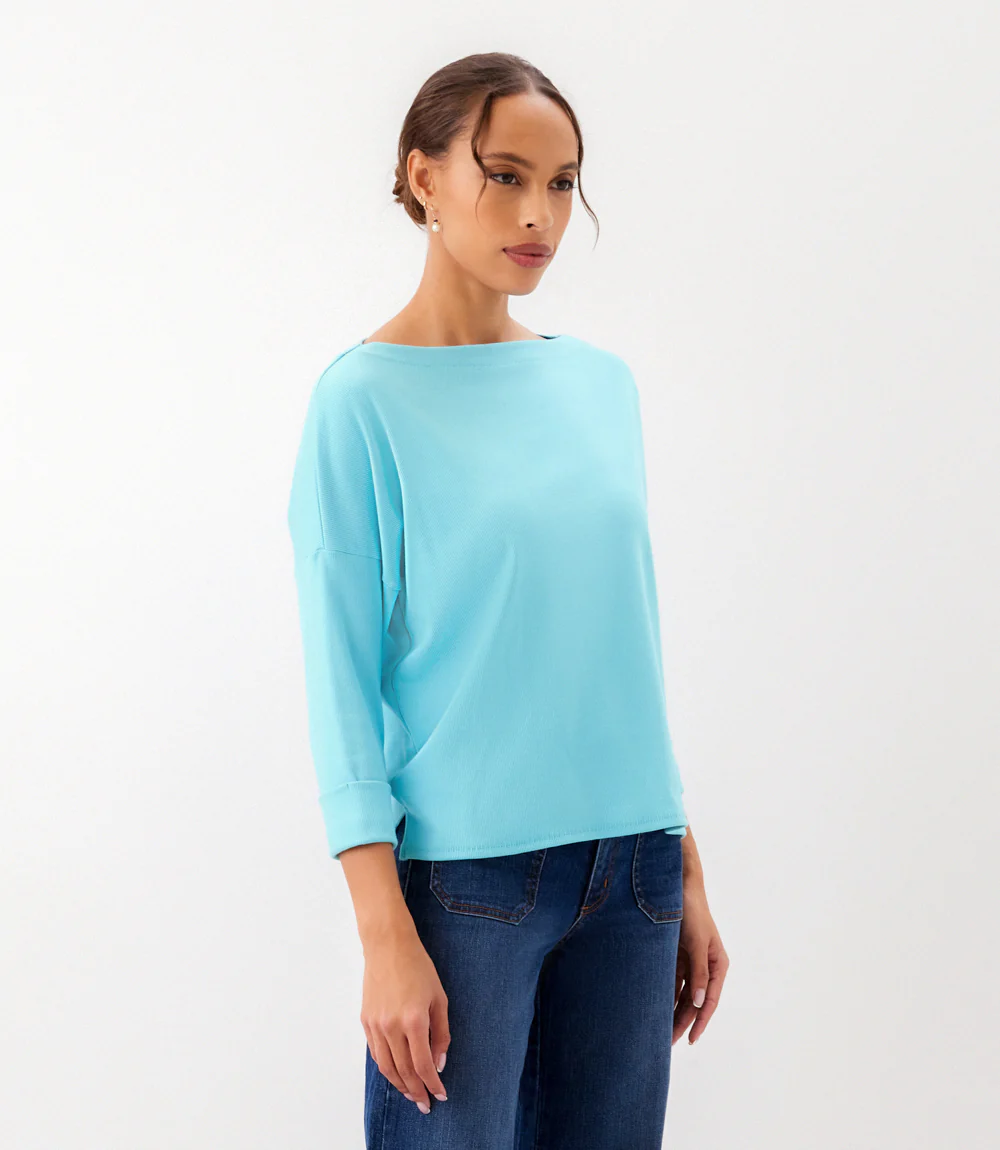 Ribbed Boatneck Top - Image 4