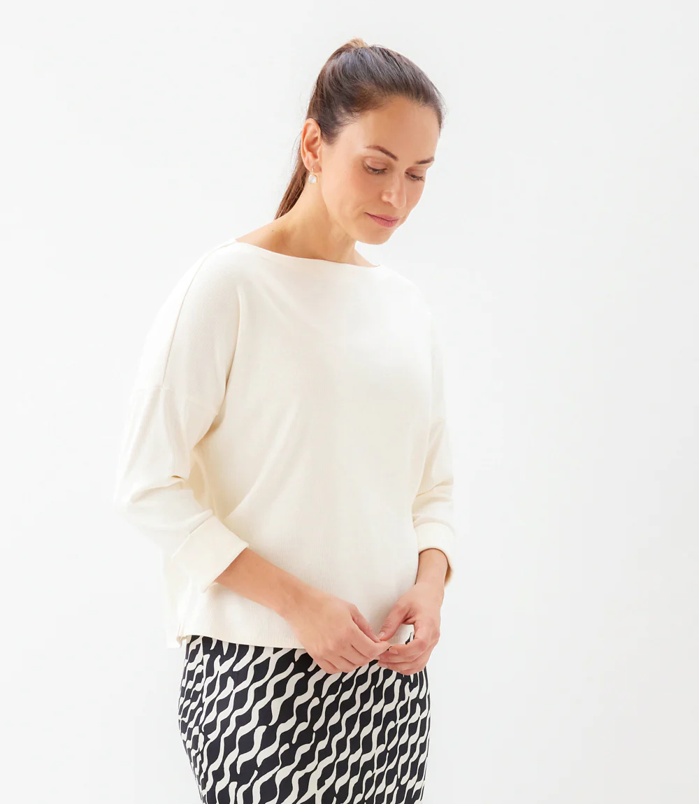 Ribbed Boatneck Top - Image 4