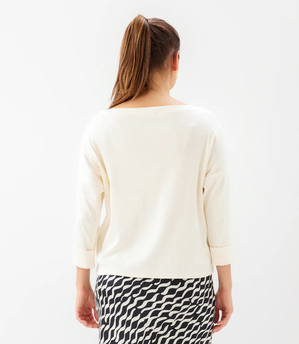 Ribbed Boatneck Top - Image 5