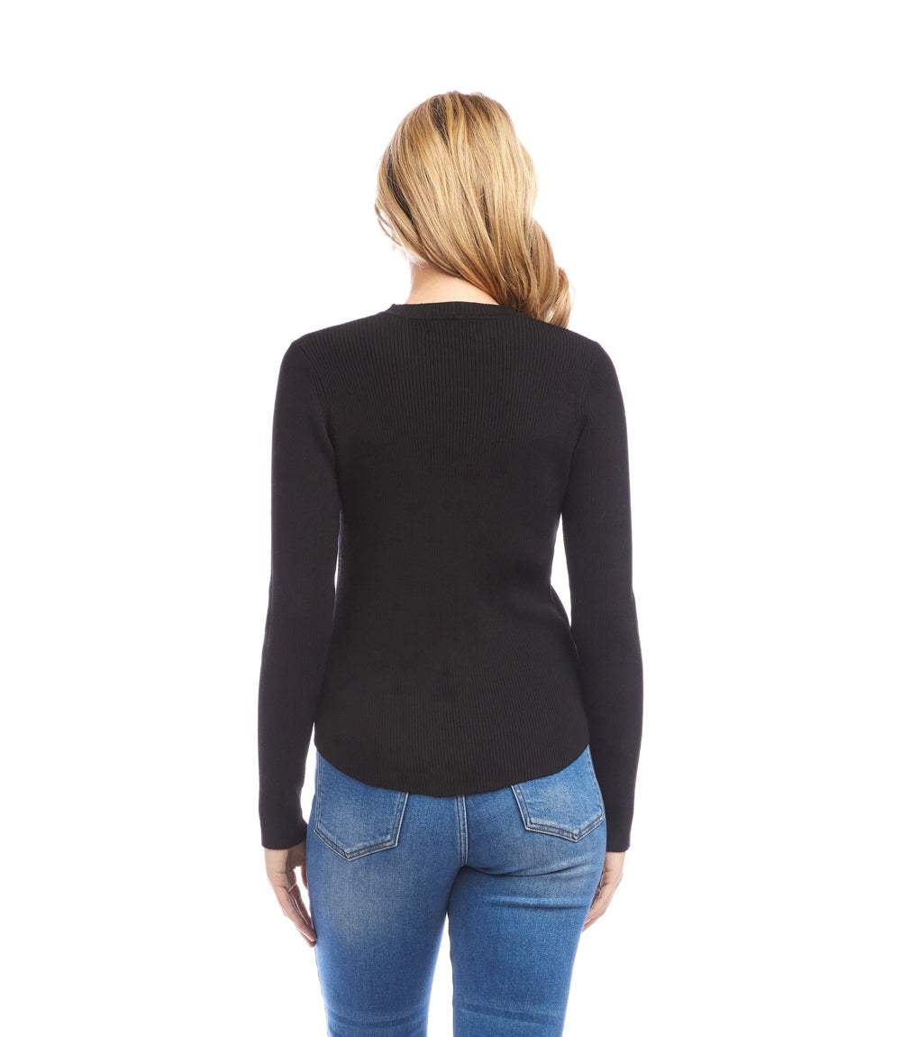 Ribbed Crewneck Sweater - Image 4