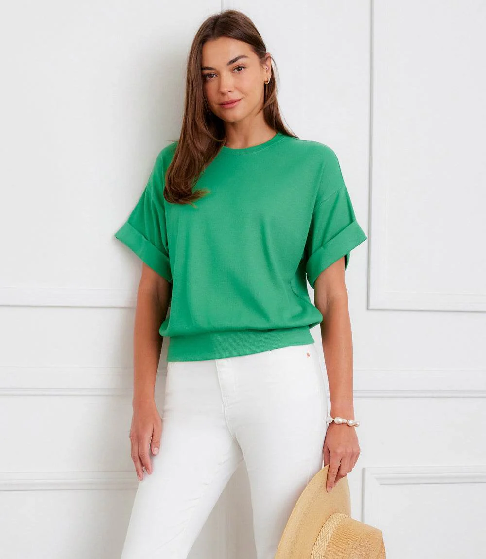 Ribbed Cuffed Sleeve Top - Image 5
