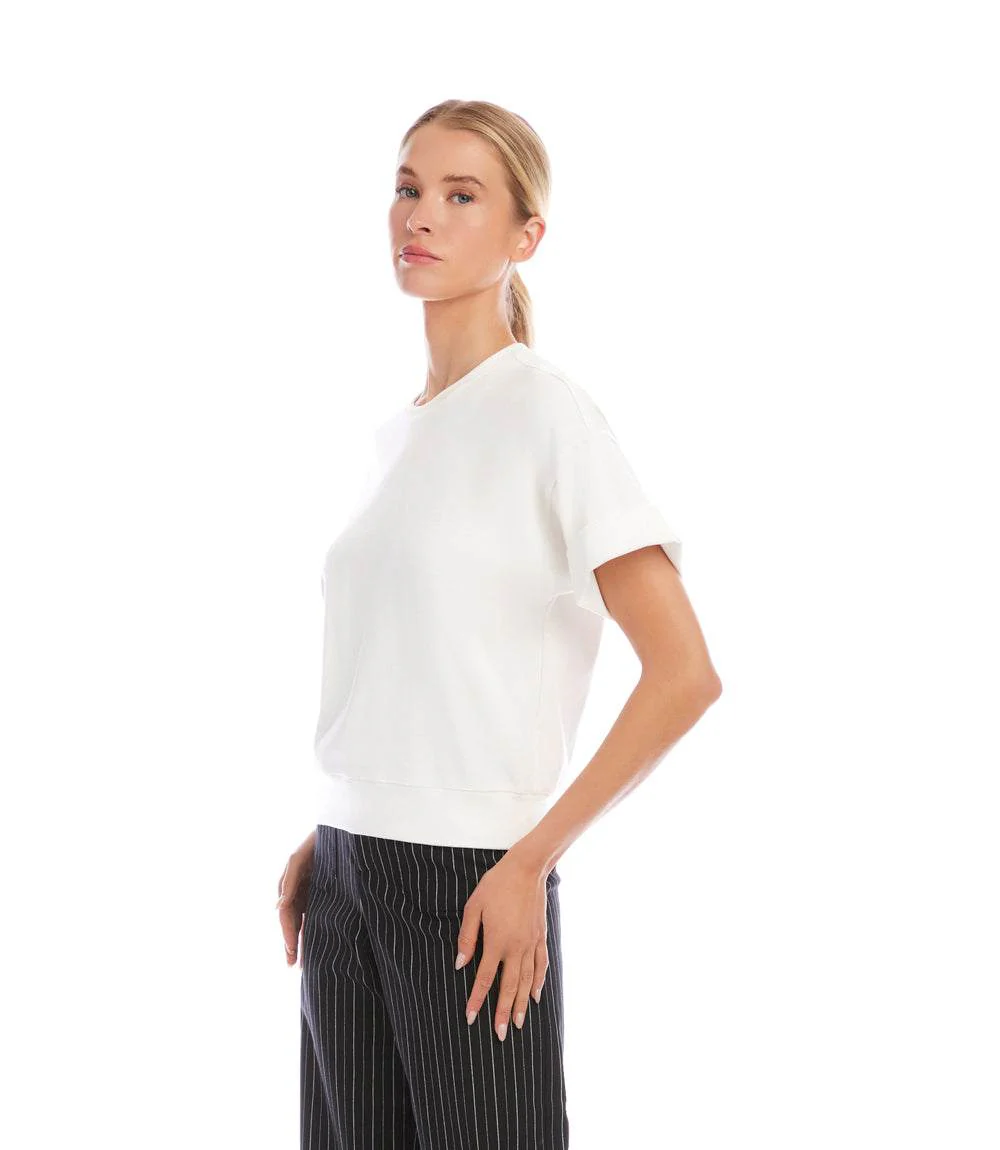 Ribbed Cuffed Sleeve Top - Image 3