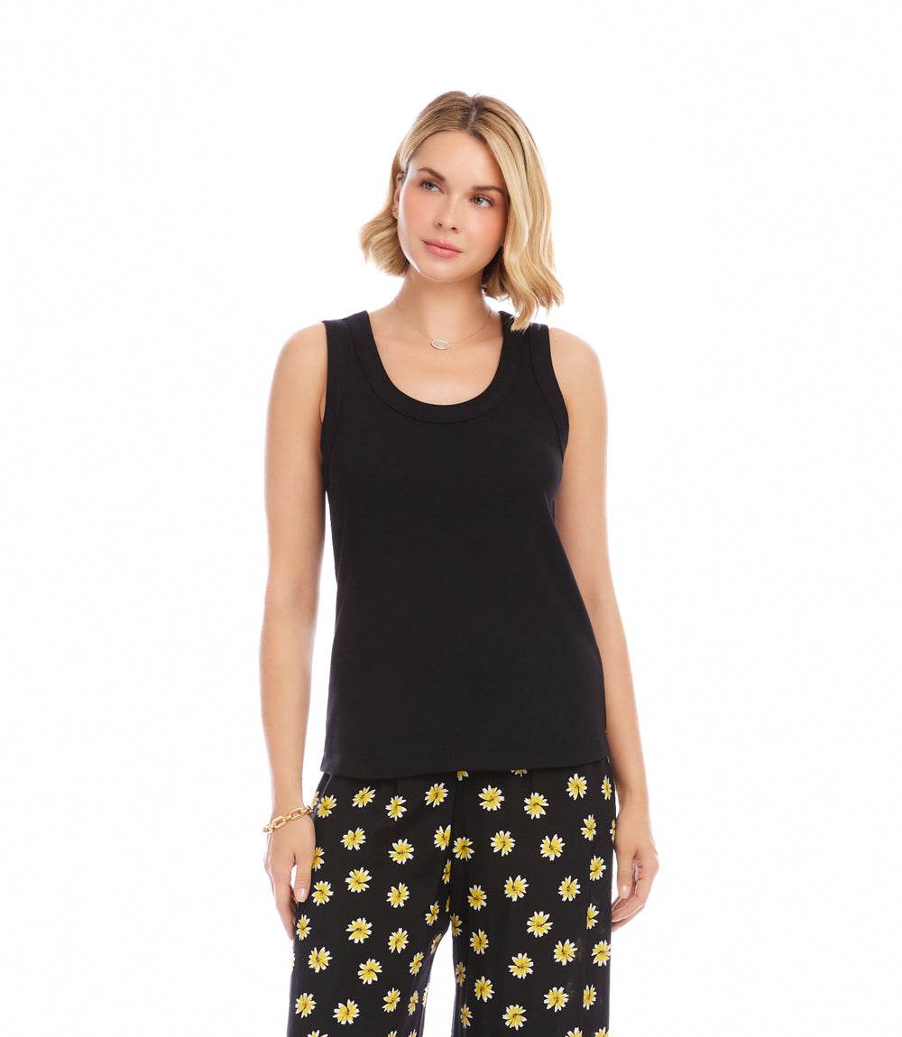 Ribbed Scoop Neck Tank - Image 3