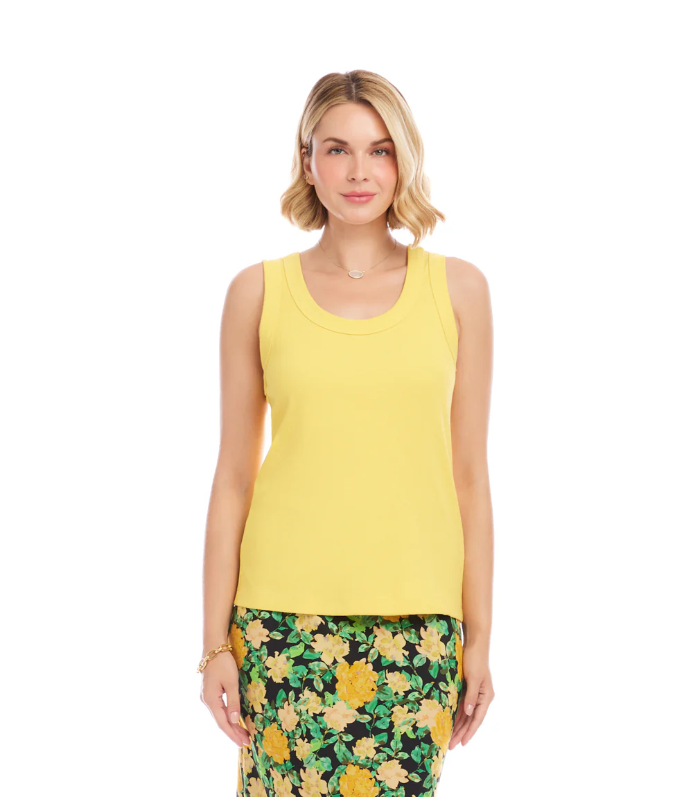 Ribbed Scoop Neck Tank - Image 2