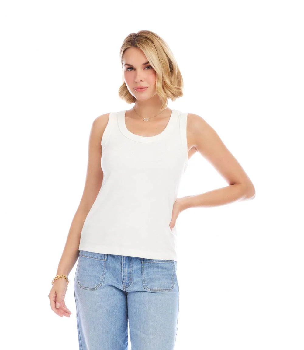 Ribbed Scoop Neck Tank - Image 2