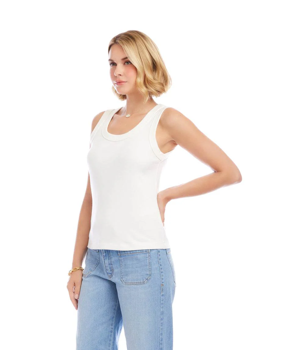 Ribbed Scoop Neck Tank - Image 3