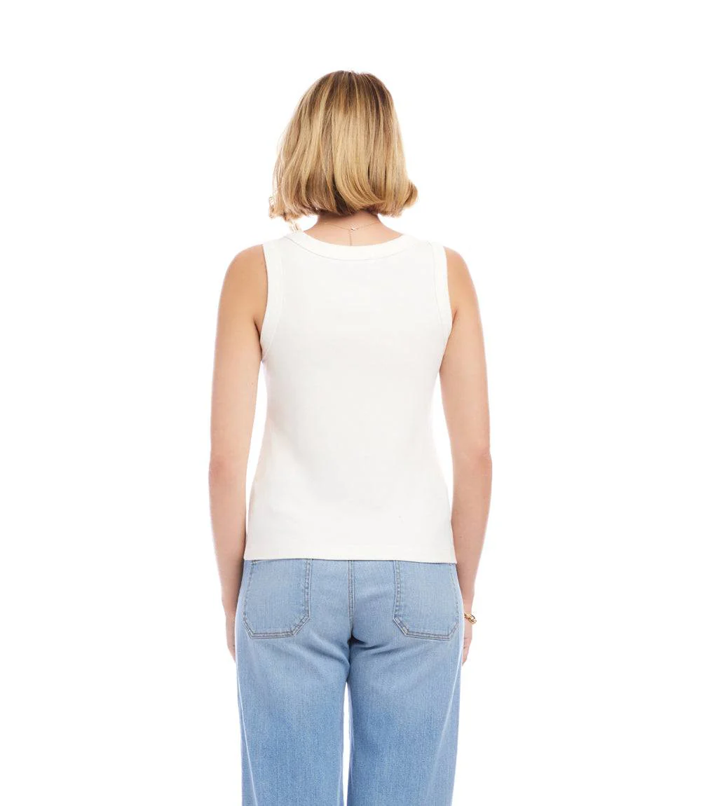 Ribbed Scoop Neck Tank - Image 4