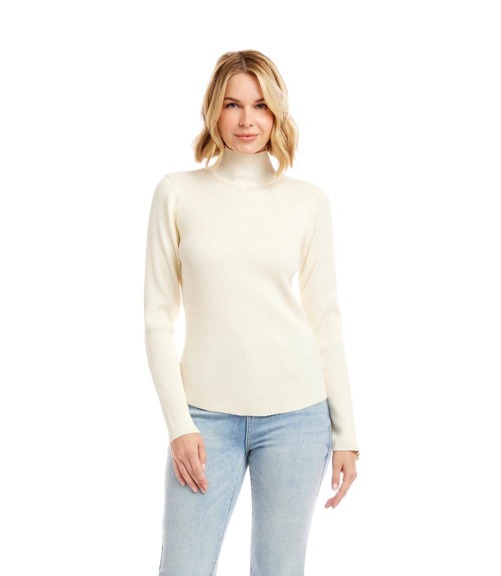 Ribbed Turtleneck Sweater - Image 3