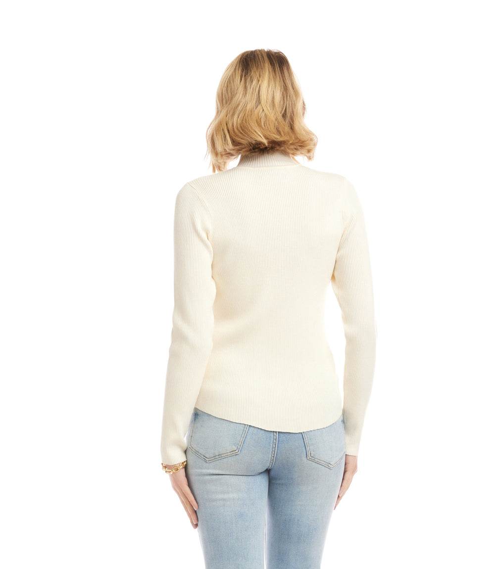Ribbed Turtleneck Sweater - Image 5