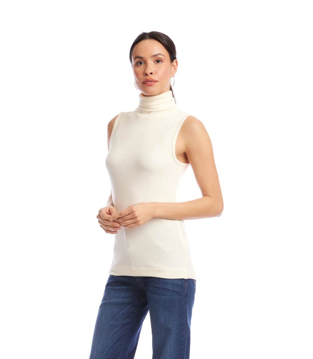 Ribbed Turtleneck Tank - Image 3