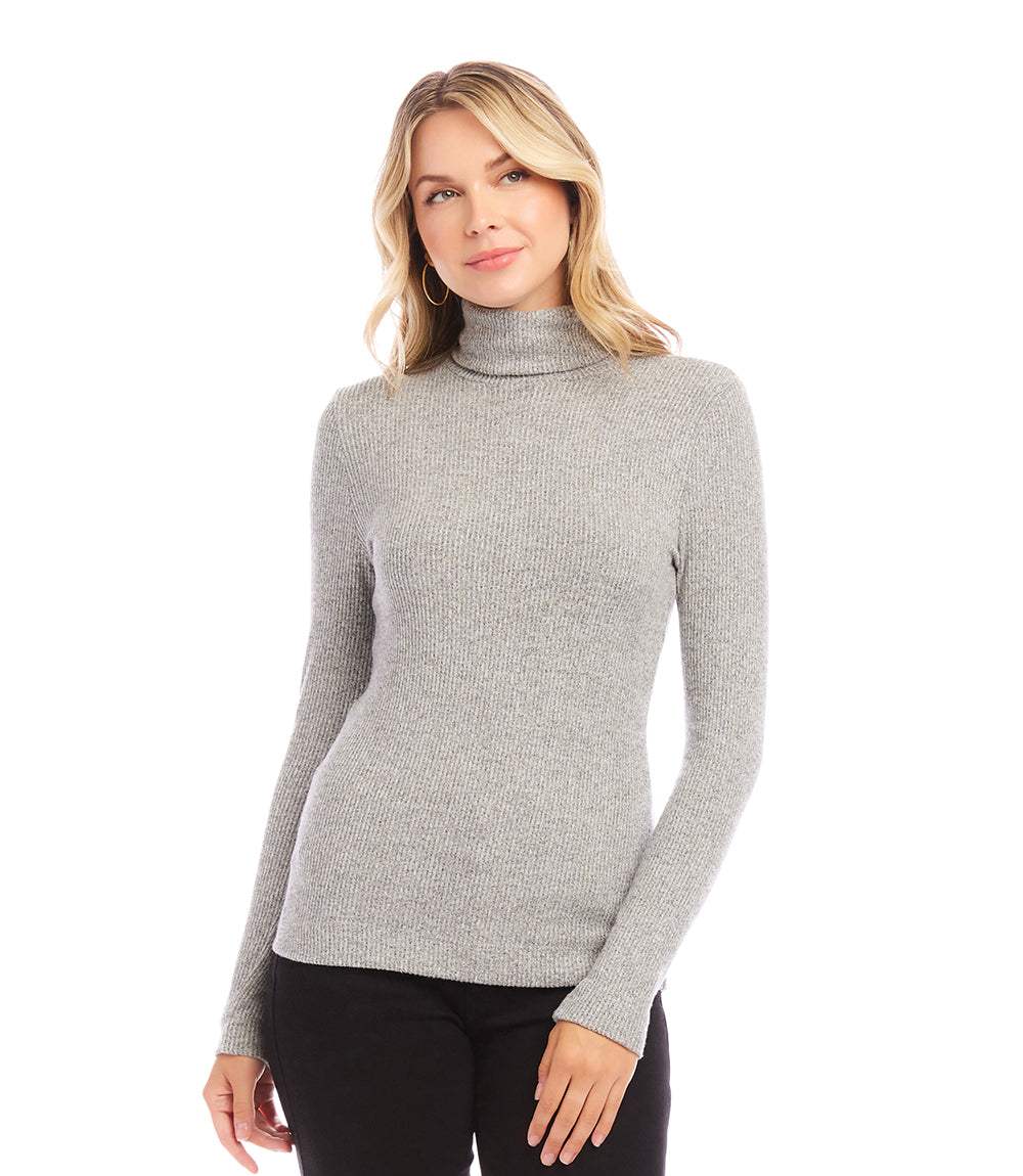 Ribbed Turtleneck Top - Image 5