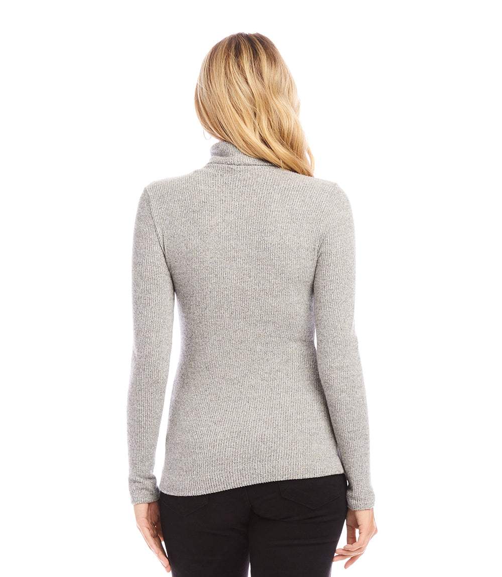 Ribbed Turtleneck Top - Image 7