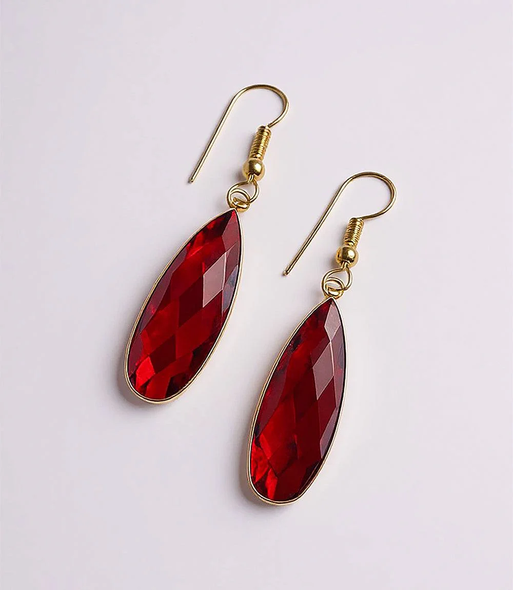 Ruby Quartz Earrings - Image 3