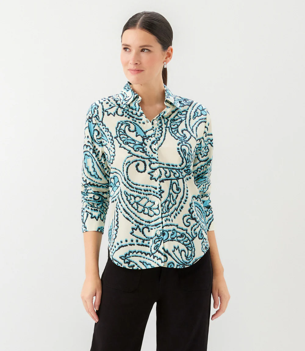 Ruched Sleeve Button-Up Shirt - Image 4