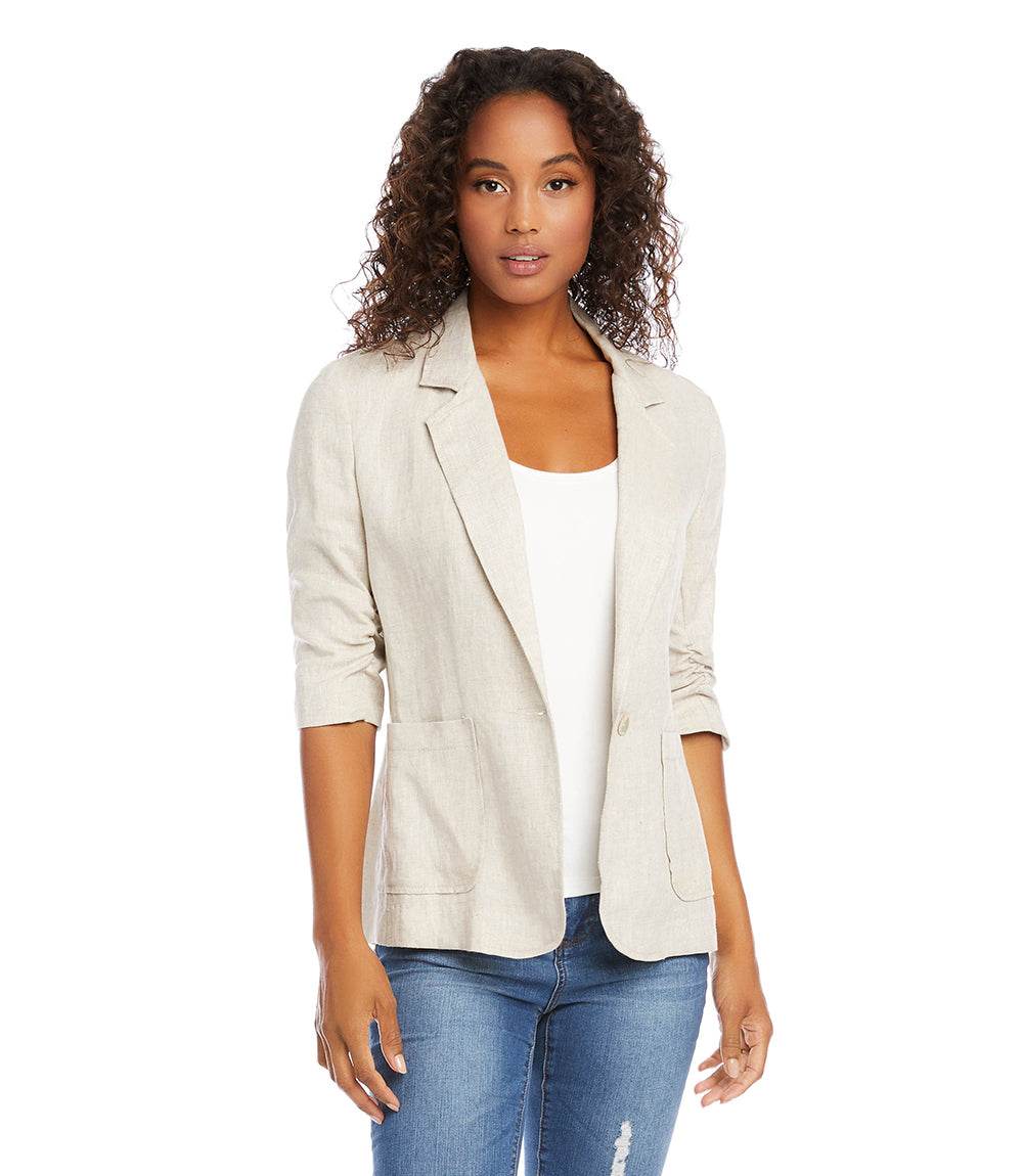 Ruched Sleeve Jacket - Image 3