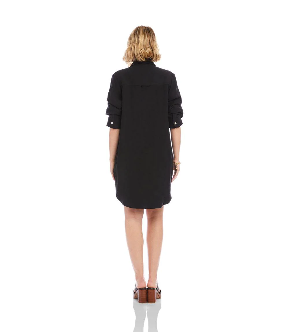 Ruched Sleeve Shirtdress - Image 7