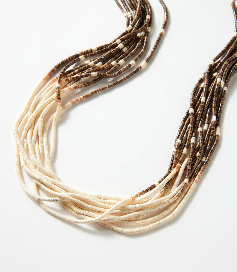 Santo Domingo Ten Strand Heishi Necklace - Image 3