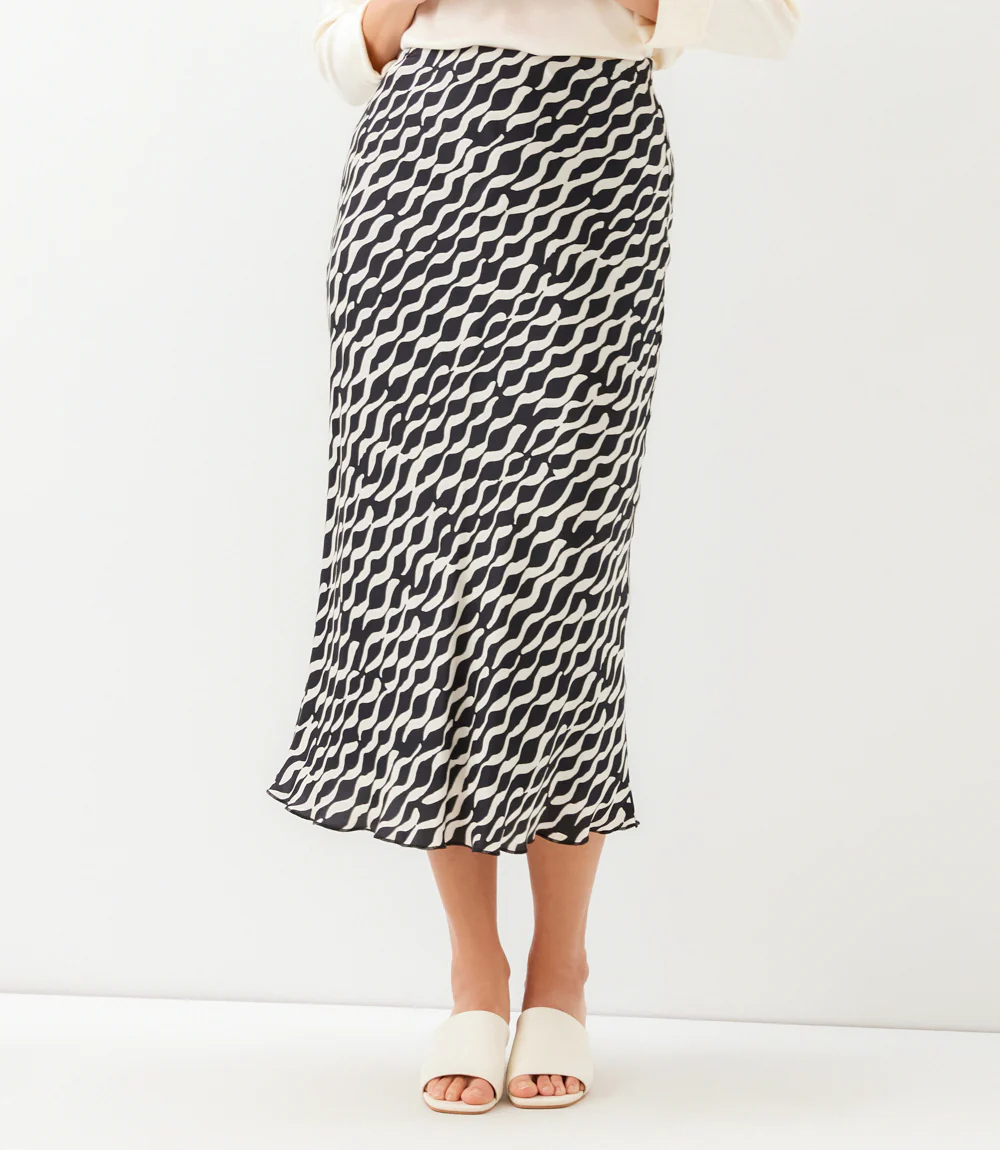 Satin Bias Cut Skirt - Image 3