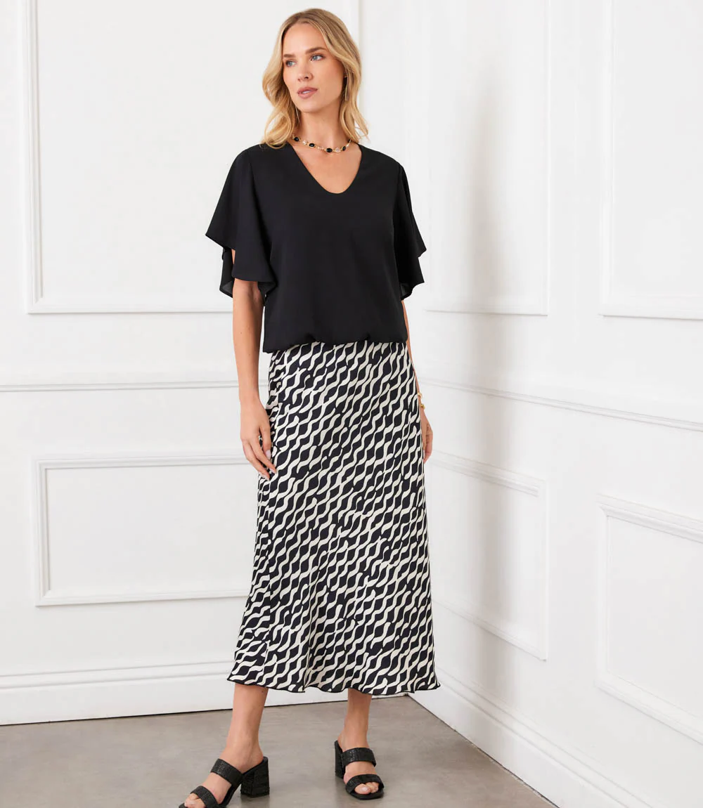 Satin Bias Cut Skirt - Image 4